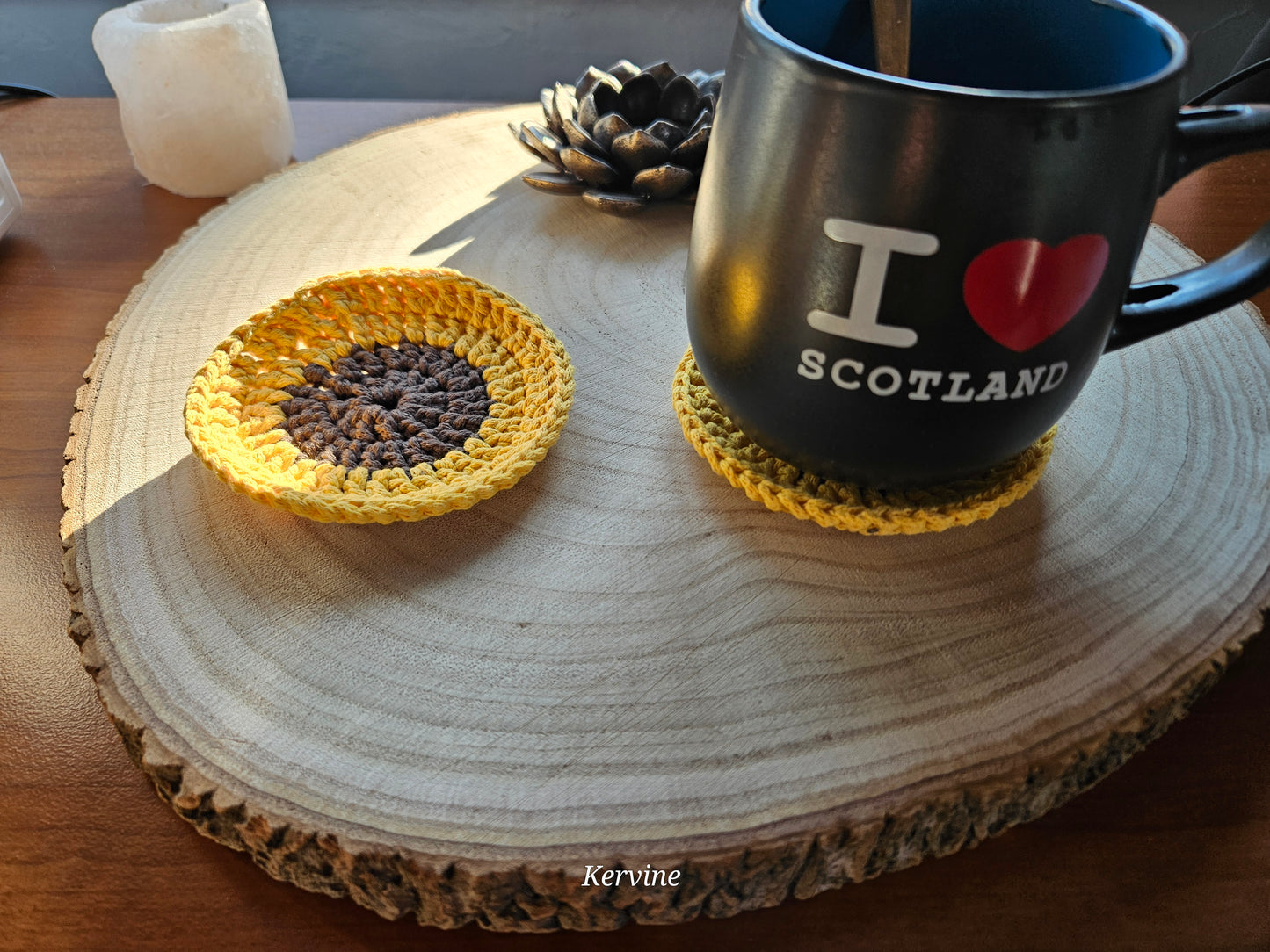 Dessous de tasse/verre tournesols