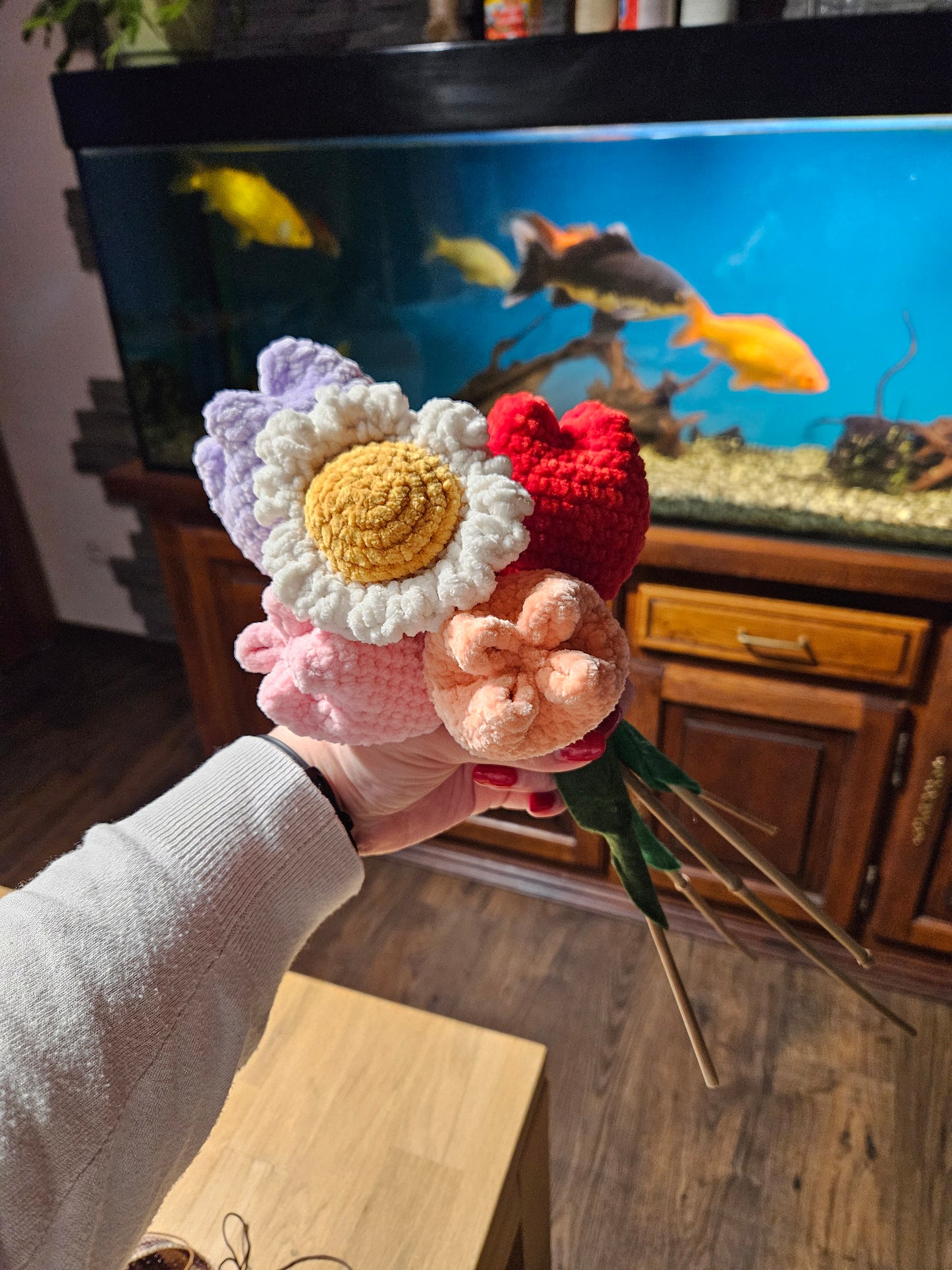 Marguerites en crochet