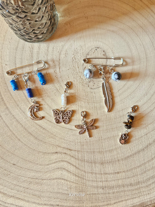 Broches charms / bijoux de sac
