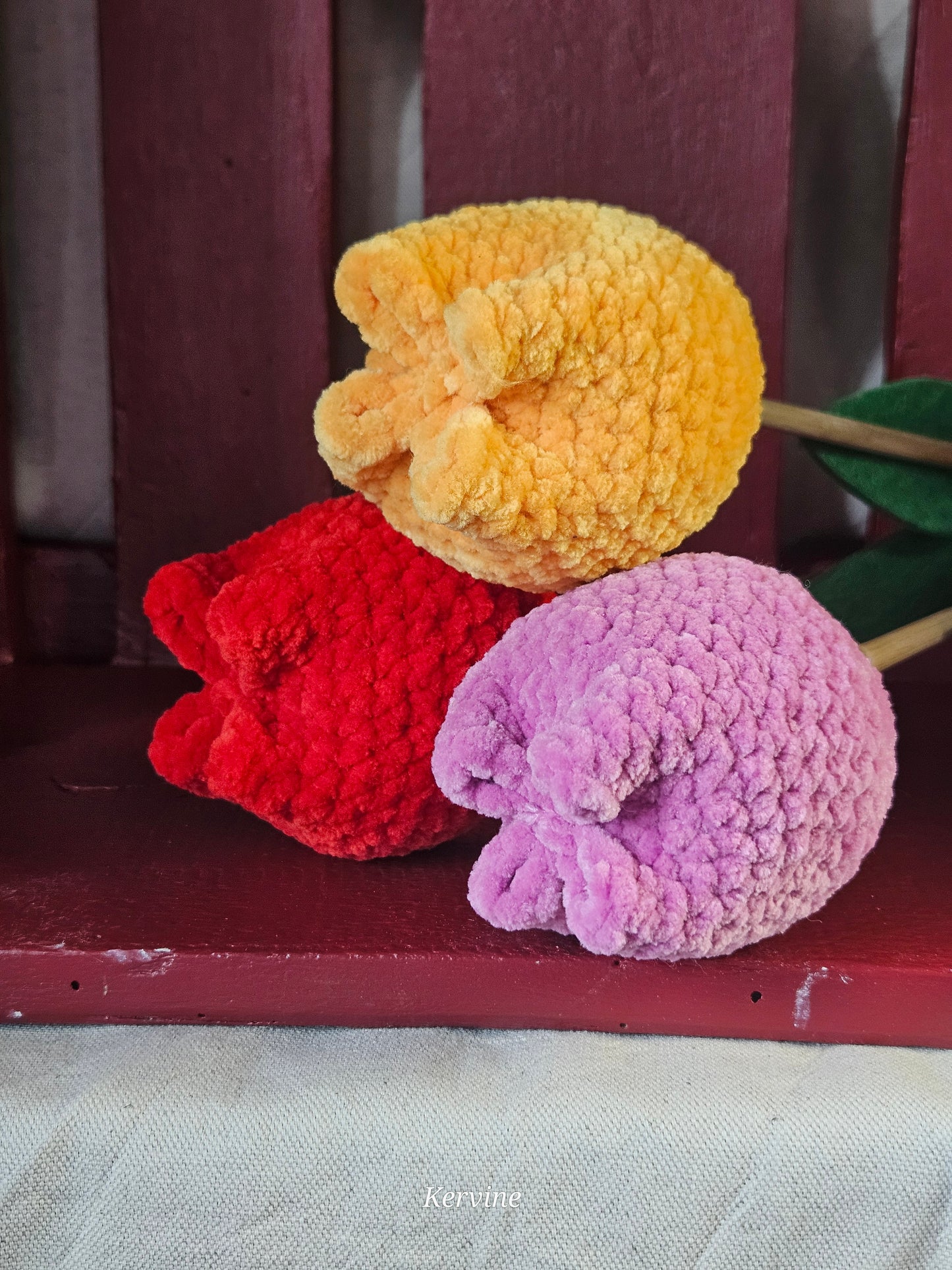Tulipes en crochet