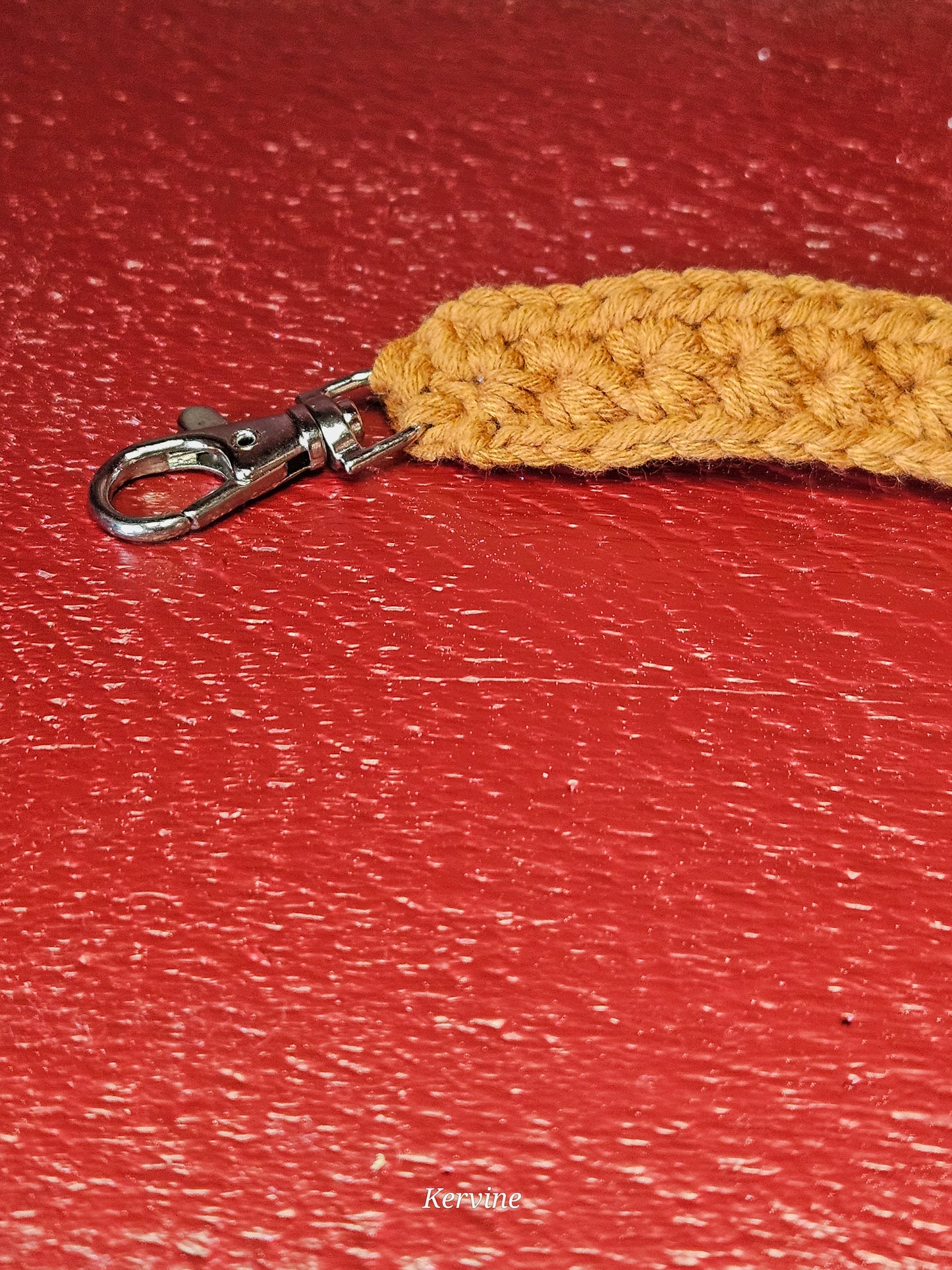 Porte-clé bracelet en crochet