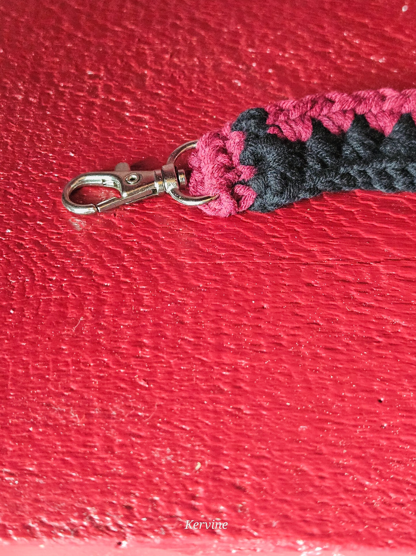 Porte-clé bracelet en crochet