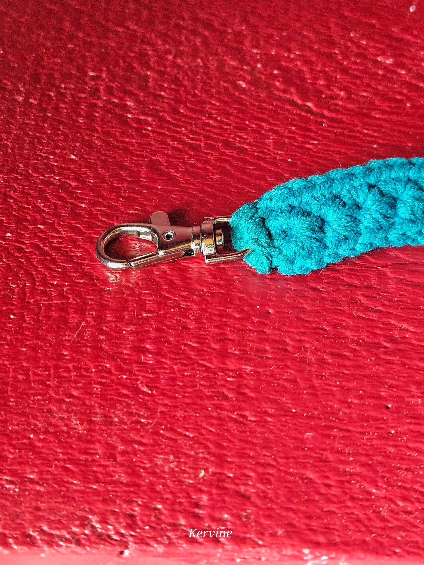 Porte-clé bracelet en crochet