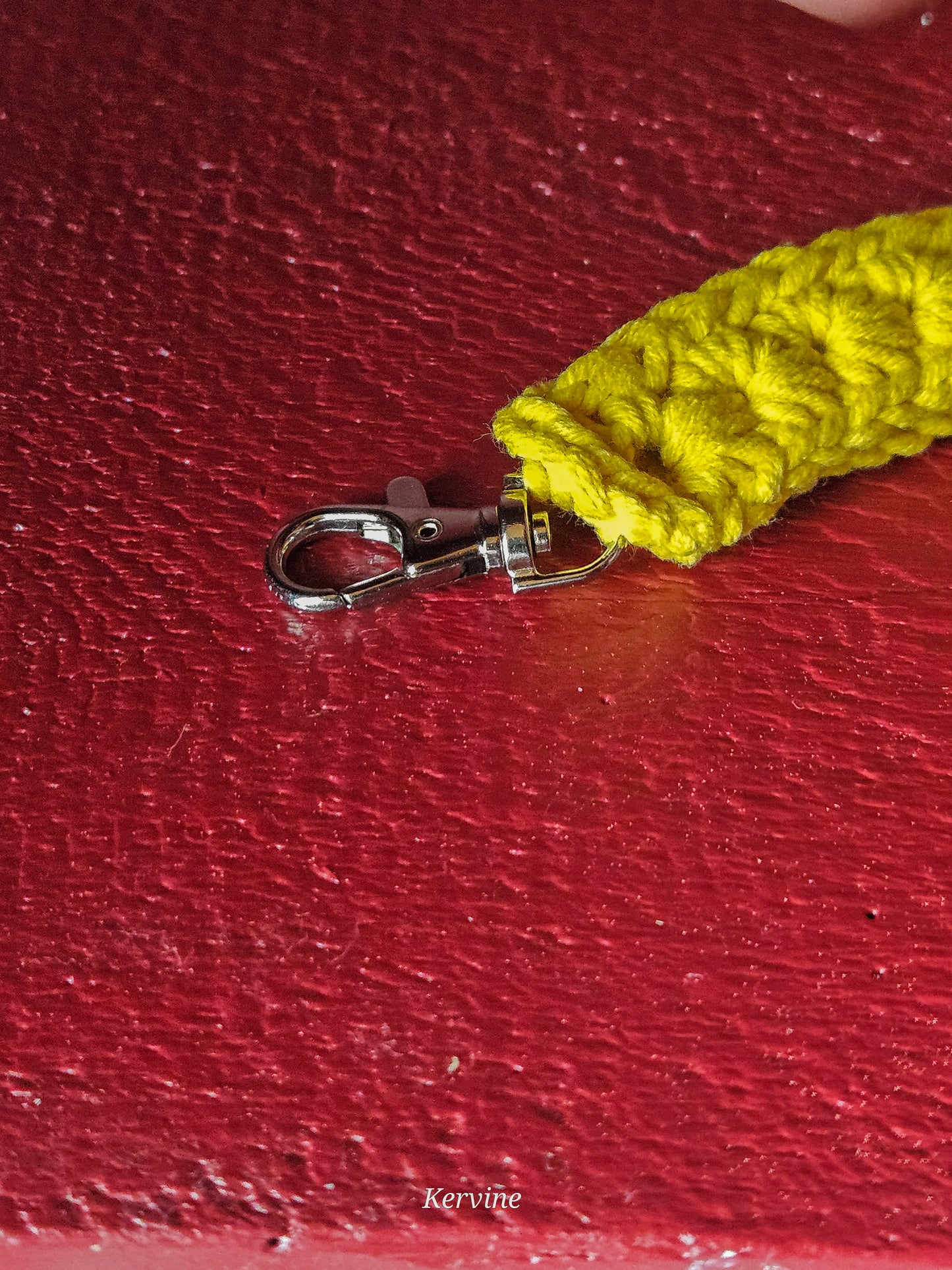 Porte-clé bracelet en crochet