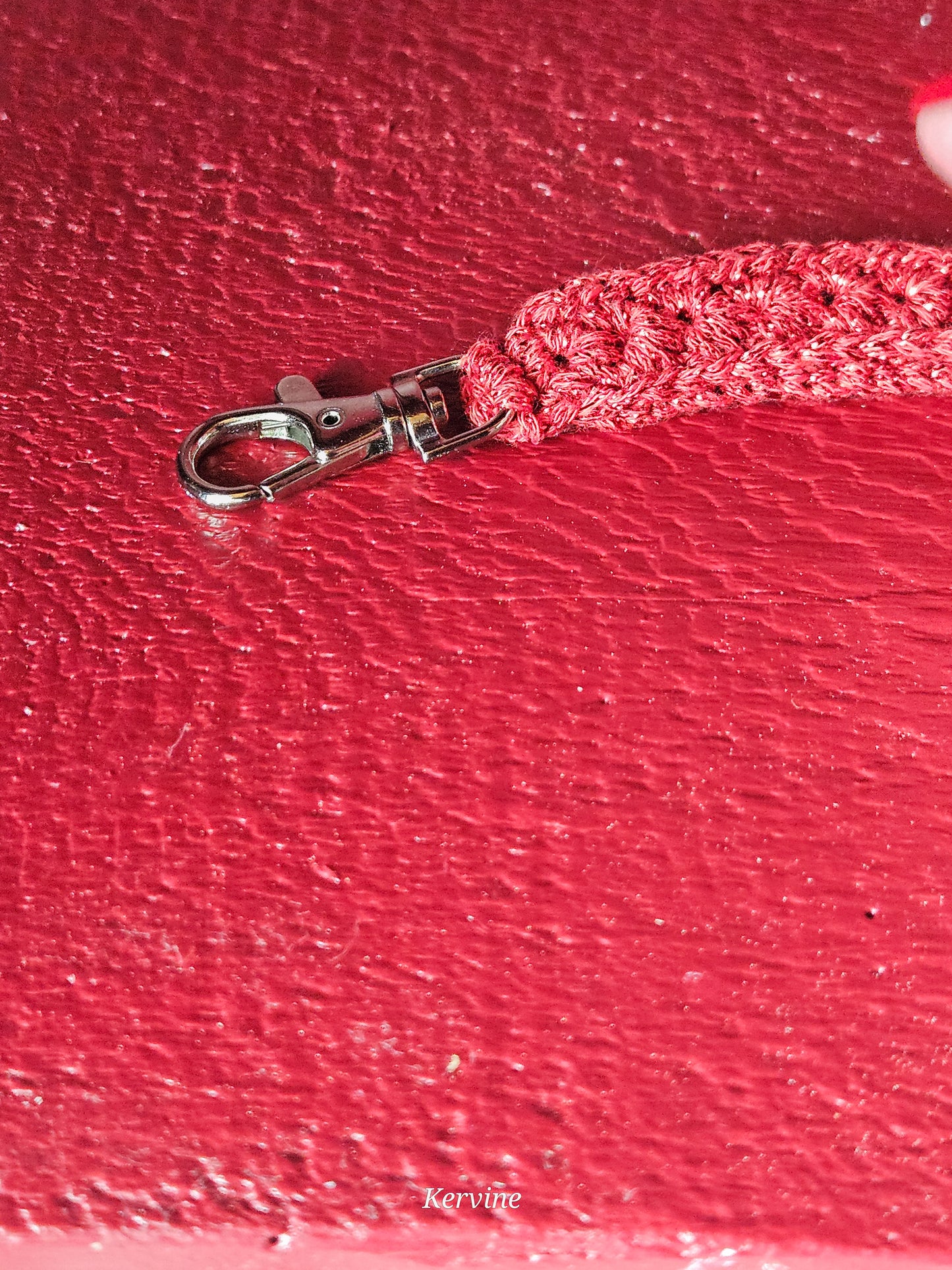 Porte-clé bracelet en crochet