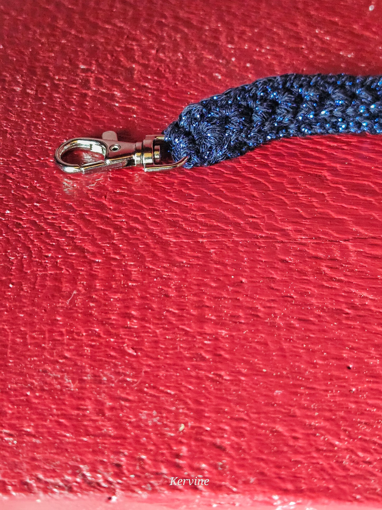 Porte-clé bracelet en crochet