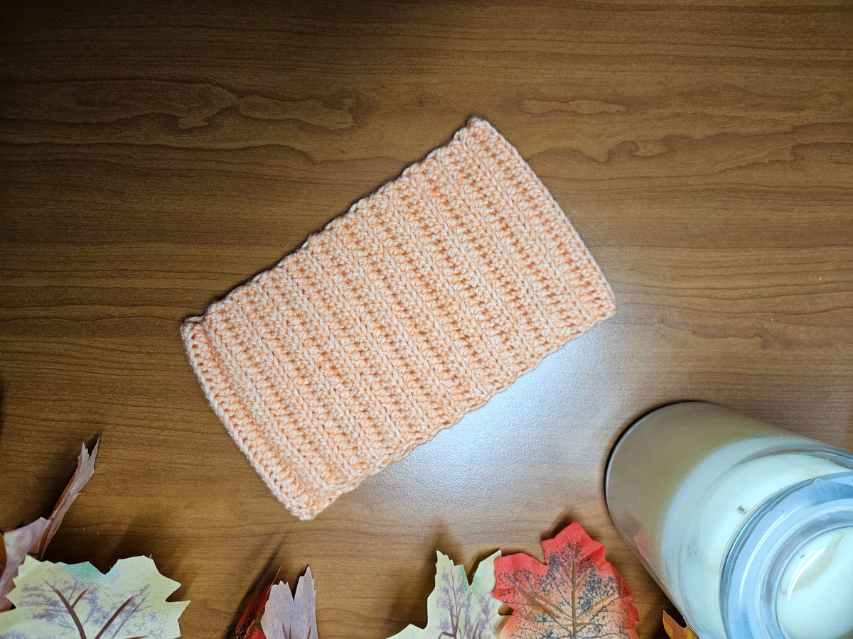 Tour de cou enfant orange chiné