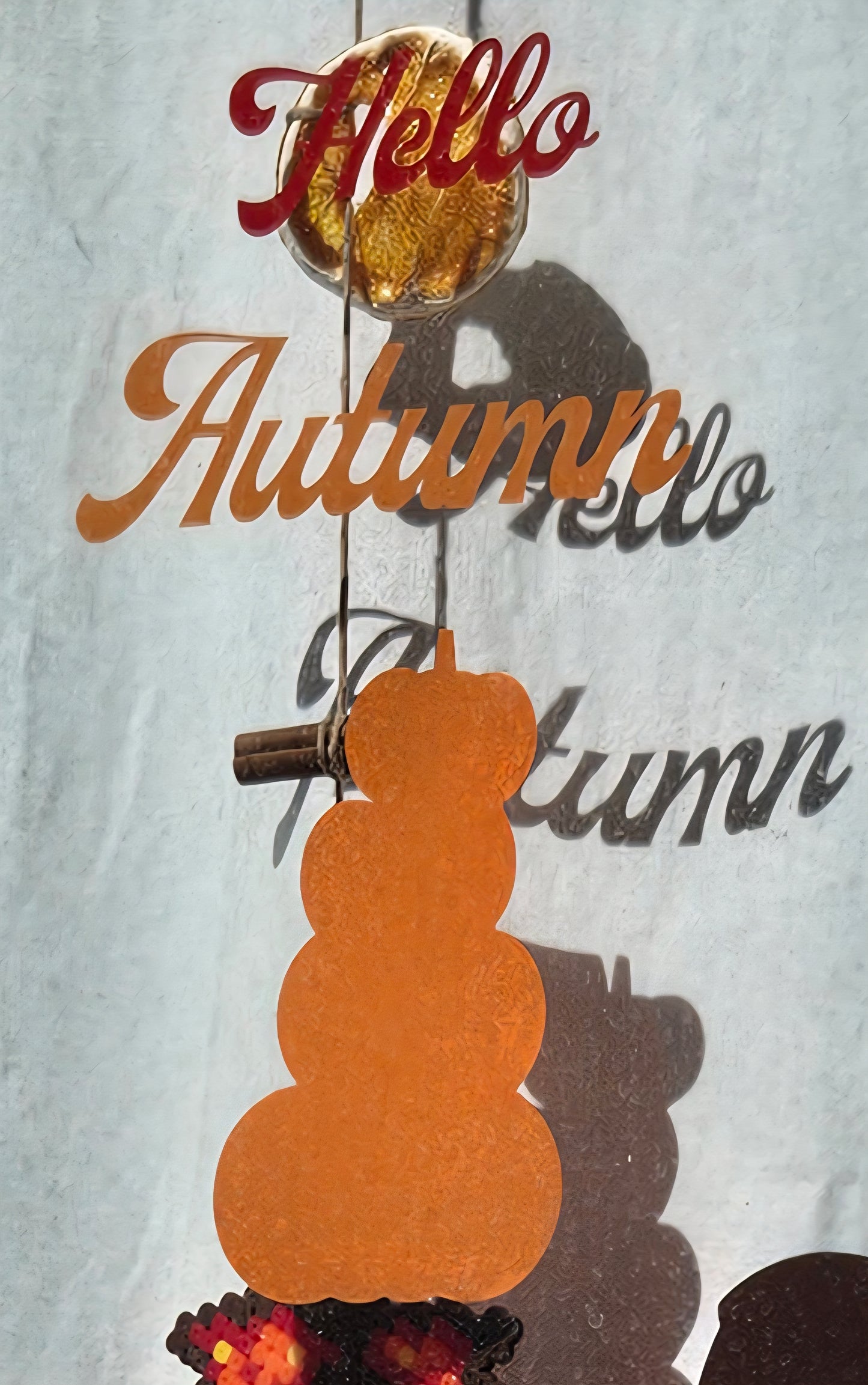 Décoration vitre automne