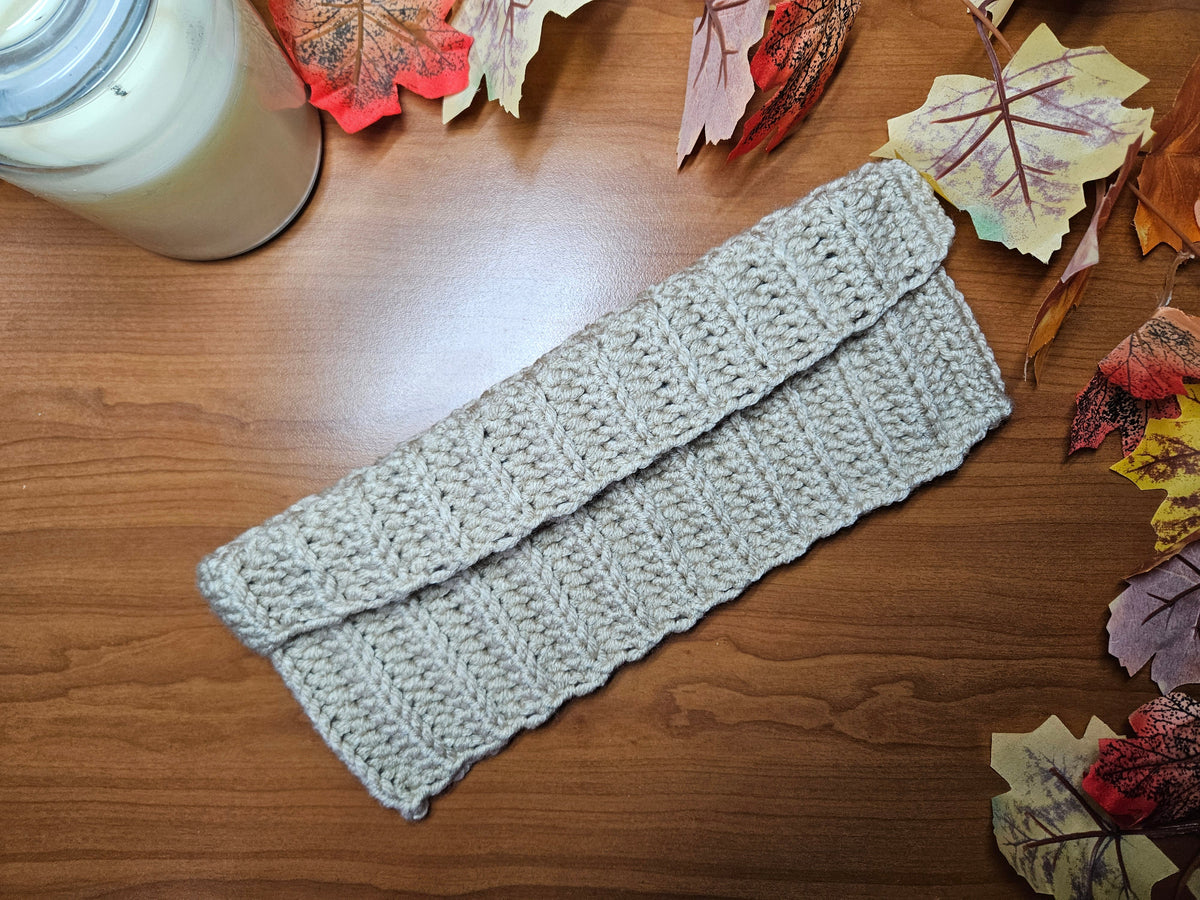 Tour de cou adulte beige en acrylique